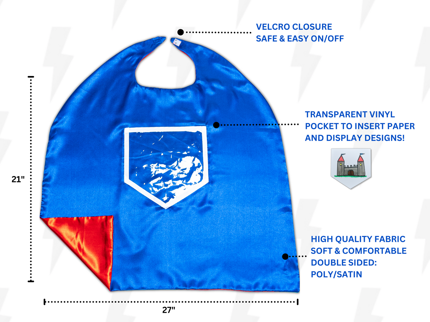 Captain's Blue & Red Superhero Kit